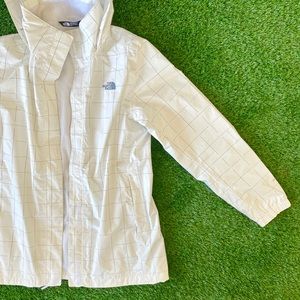 North Face White Windbreaker Jacket